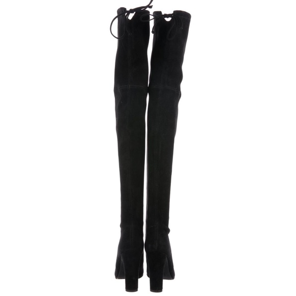 SOLD 🛍 NWT STUART WEITZMAN Black Suede Boots - Picture 4 of 8